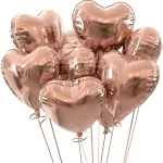 Mega Heart RoseGold Balloon +$9.00